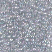 Miyuki seed beads 8/0 - Transparent light marine blue gold luster 8-2443